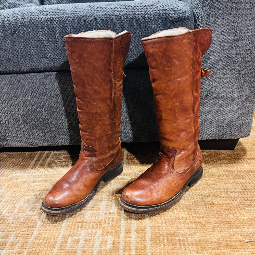 Frye - Valerie - Shearling Lined Leather Boots